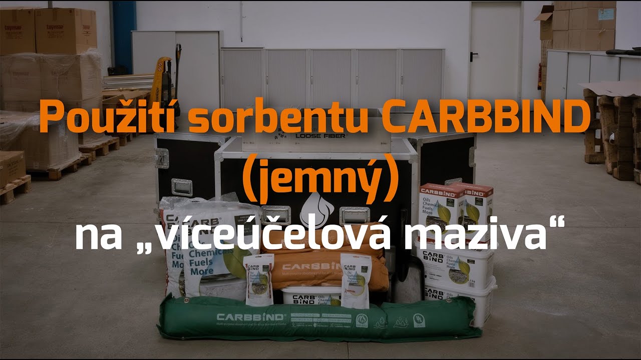 Použití sorbentu CARBBIND (jemný)na „víceúčelová maziva“