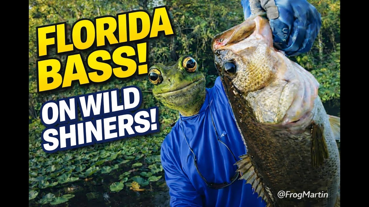 Big Florida Bass on Wild Shiners