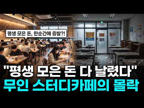 평생 모은 돈 다 날렸다" 줄폐업하는 무인 스터디카페의 몰락, 그 진짜 이유