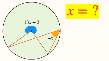 Find Value Of X in the Circle | Learn how to Solve this Tricky Geometry problem Quickly