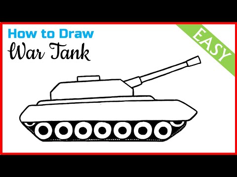 Video: Hoe Teken Je Een Tank Voor Een Kind?