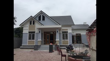Công Trình Thực Tế Mẫu NHÀ CẤP 4 MÁI THÁI 3 Phòng Ngủ, 117m2 Tại Bắc Giang