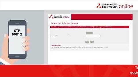 How to Retrieve Your #Bank_Muscat mBanking Password (Fast & Easy)