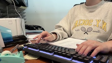 Satisfying Office ASMR Sounds: Typing, Mouse Clicks, Printing & Paper Ripping