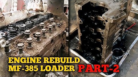 Incredible Technique to Rebuild MF-385 Tractor Wasted Engine | Engine Repairing #tractor #engine