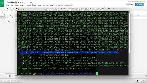 How to Send Raspberry PI Data to a Google Spreadsheet - Hands on IoT - (Retired Course)