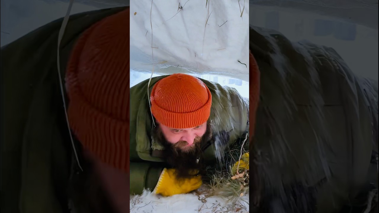 Выживаю НОЧЬ в СУГРОБЕ #выживалово