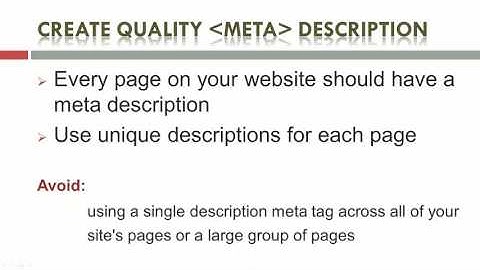 SEO for Beginners – Part 3: Description “Meta” Tag Optimization
