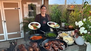 COSTILLAS Y PECHUGAS CON BBQ!!😋😋