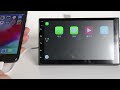 double din car stereo how to wireless carplay link and wired carplay and android auto function
