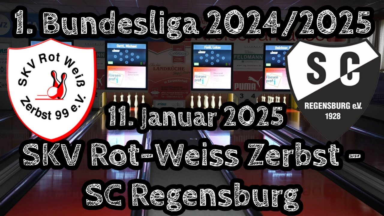 SKV Rot-Weiss Zerbst – SC Regensburg | 1. Bundesliga Kegeln Classic 2024/2025
