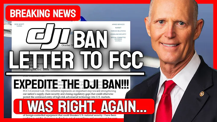 EXPEDITE the DJI BAN!!!, Says Senator Rick Scott. 🚨 BREAKING NEWS