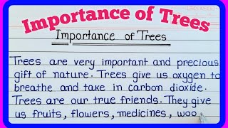 Importance Of Trees Paragraph Essay On Trees Our Best Friend Short Essay On Trees In English