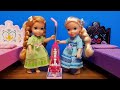 Cleaning the Room ! Elsa & Anna toddlers - movie night