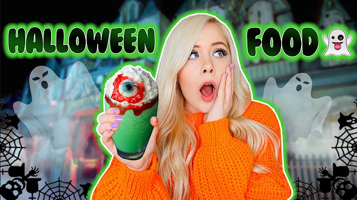 24 ÓRÁIG csak HALLOWEEN ételt ettem