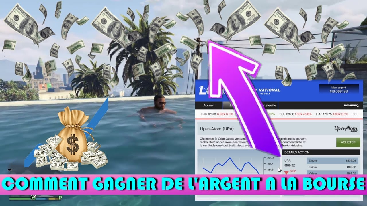 Comment Gagner de l'Argent à la bourse dans GTA V ? 💲🤑 Mode Histoire