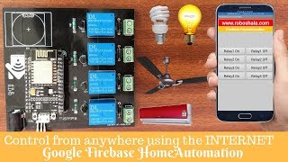 IOT Home automation using Google Firebase