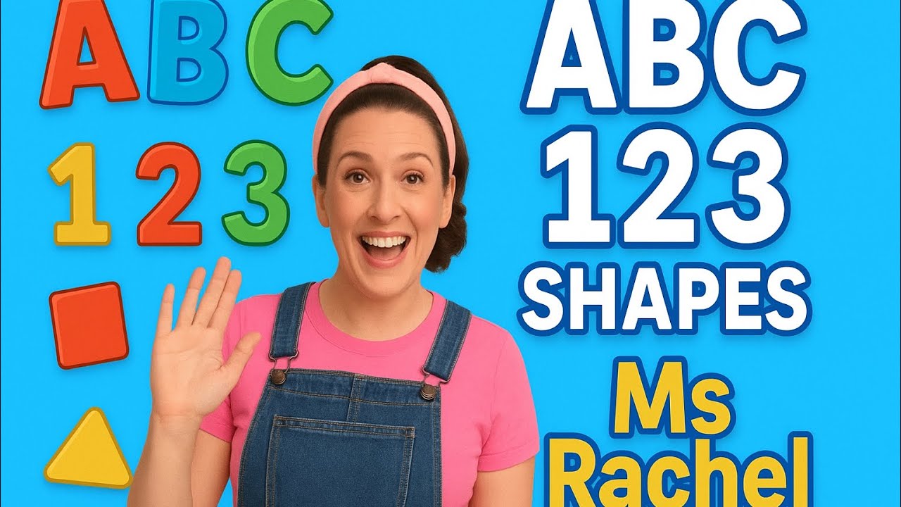 Ms Rachel ABC 123 Shapes Learning Video | Fun Educational Songs for ...