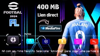 efootball PES 2024 PPSSPP MEDIAFIRE LATEST TRANSFERS KITS 23/24