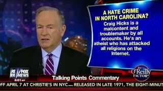 Fox Head Buffoon Attacks Father of Dead NC Muslim Students; Old Creep Freak Blabber