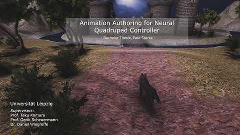 Animation Authoring for Neural Quadruped Controllers
