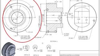 How to Read engineering drawings and symbols tutorial - part design screenshot 4