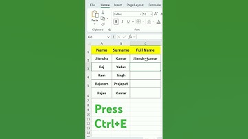 Flash Fill- Full Name- Excel Tips & Tricks #excel