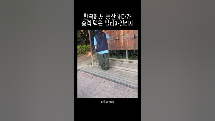 한국에서 등산 도중 충격 먹은 빌리 아일리시