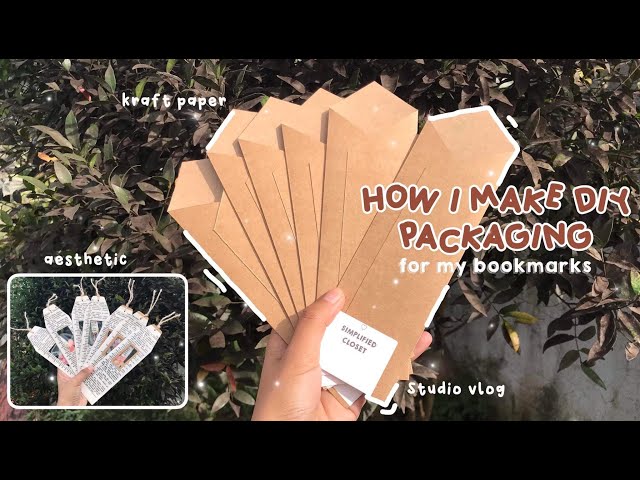 DIY bookmark sleeve  Package With me 