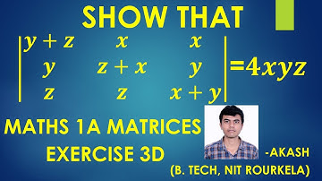 Maths 1A Matrices Exercise 3d Section 2 Question 3 Solution in Telugu | Class 11 Determinants