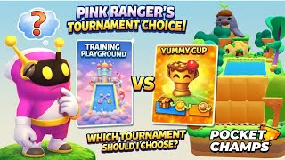 Training or Trophy? PINK RANGER Decides! | World Best Pocket Champs Game
