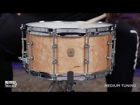 Ludwig 14x6.5 Classic Exotic Birdseye Maple Snare Drum - Natural Gloss (LS403TX50WM)