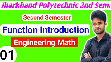 Jharkhand Polytechnic second Semester Math|Function Intro|Jharkhand Polytechnic Second semester Math