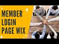 ADDING A MEMBER LOGIN AND PAGE RESTRICTIONS IN WIX