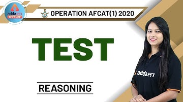 AFCAT 2020 Preparation | Reasoning | Test