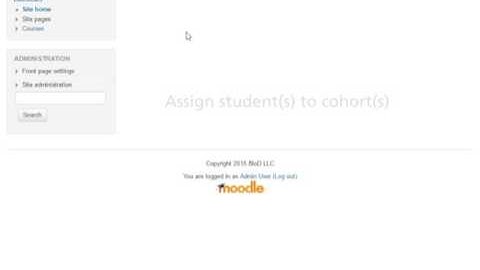 Moodle 3.1: Enroll students in cohorts to restrict course access.