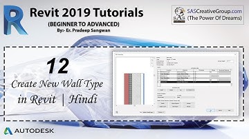 Revit Tutorial 12: How to Create New Wall Type in Revit | Revit Course in Hindi