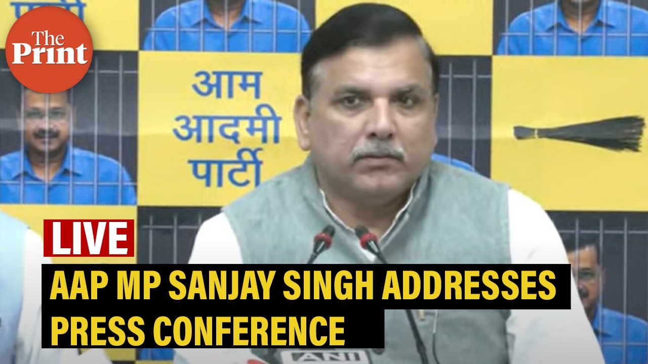 LIVE: AAP MP Sanjay Singh Addresses Press Conference | Delhi | Aam ...