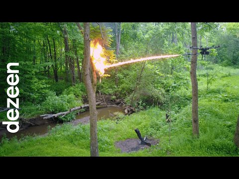 Flamethrower drone can shoot a seven-metre long stream of fire