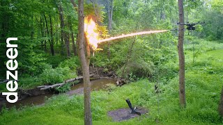 Flamethrower drone can shoot a seven-metre long stream of fire screenshot 1