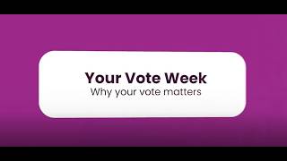 The Attorney General speaks about Welcome To Your Vote Week and votes for 16-year-olds