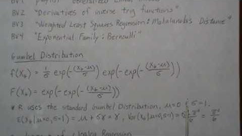 Generalized Linear Models: Complementary Log Log Regression (part 1)