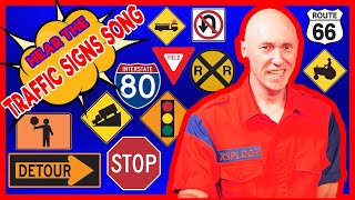 Traffic Signs Song | Children Learn Safety & Traffic Signs Shapes & Colors, + Kids Songs & Animation
