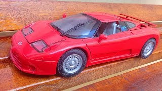 MINHAS MINIATURAS 1/18 Anson Bugatti EB 110 1991 aro 18 MT6 AWD 3.5 V12 60v Quadriturbo 611 cv
