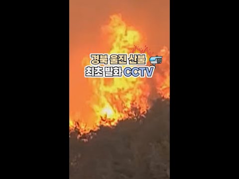 경북 울진 산불 최초 발화 &amp;#39;CCTV 공개&amp;#39; 경찰 화재 원인 수사 [shorts]