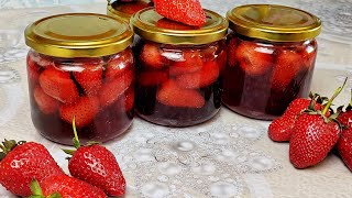 Клубничное варенье без варки- Королевское клубничное варенье.🍓🍓🍓