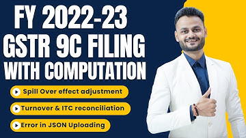 Live Demo of GSTR 9C Filing for FY 2022 23 with Complete working ft @skillvivekawasthi