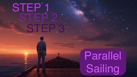 Parallel Sailing - STEP BY STEP - Condensed USCG CNAV Sample Problem