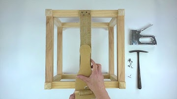 How to apply jute webbing with a web stretcher Mollies