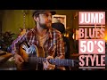 Jump blues jam in e  vintage gibson es125  fender deluxe reverb swing blues improvisation